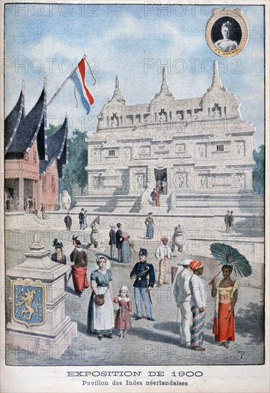 The Netherlands Indies pavilion at the Universal Exhibition of 1900, Paris, 1900. Artist: Unknown