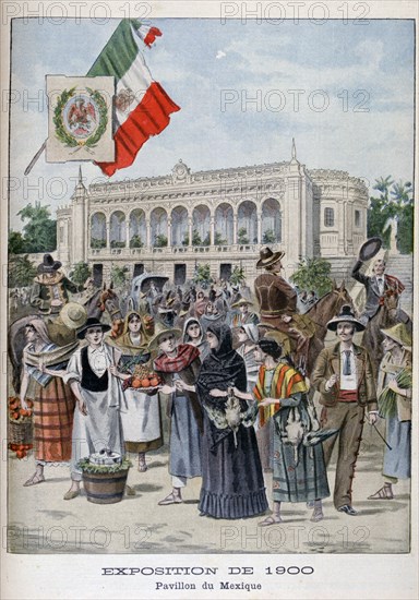 The Mexican pavilion at the Universal Exhibition of 1900, Paris, 1900. Artist: Unknown