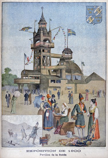 The Swedish pavilion at the Universal Exhibition of 1900, Paris, 1900. Artist: Unknown