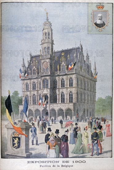 The Belgium pavilion at the Universal Exhibition of 1900, Paris, 1900. Artist: Unknown