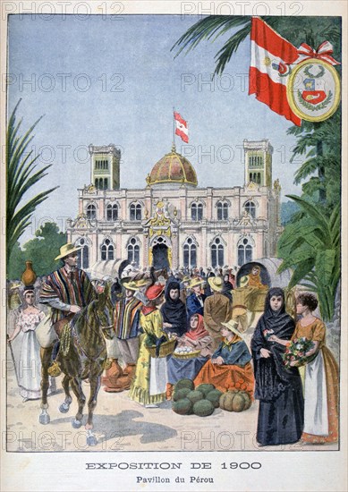 The Peruvian pavilion at the Universal Exhibition of 1900, Paris, 1900. Artist: Unknown