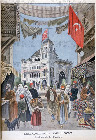 The Turkish pavilion at the Universal Exhibition of 1900, Paris, 1900. Artist: Unknown