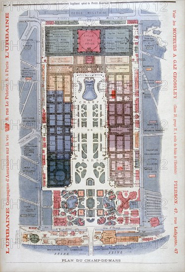 The Champs de Mars, Universal Exhibition of 1900, Paris, 1900. Artist: G Rochet