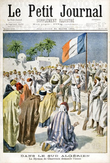 South of Algeria, Djemaa de Charrouin asks for mercy, 1901. Artist: Unknown