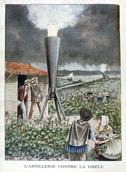 Artillery against the Hailstorm, 1901. Artist: Unknown