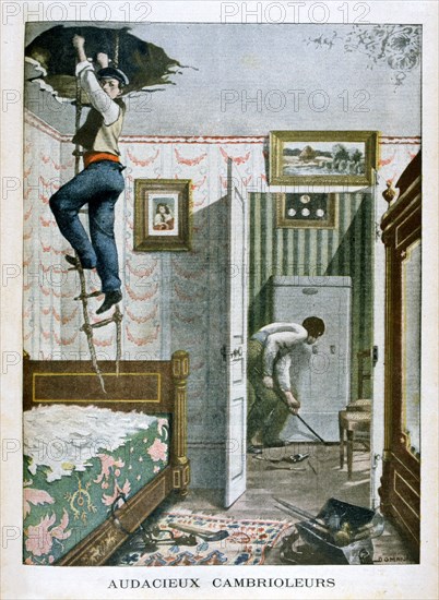 Audacious burglars, 1901. Artist: Unknown