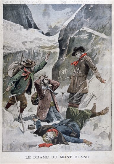 Drama on Mont Blanc, Alps, 1902. Artist: Unknown