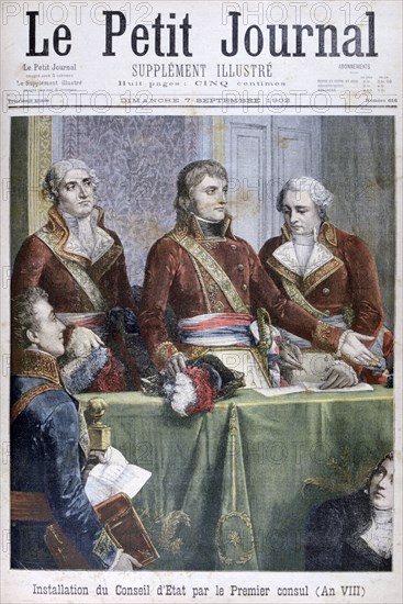 The Installation of the Council of State by the First Consul Napoleon, 1799 (1902). Artist: Unknown