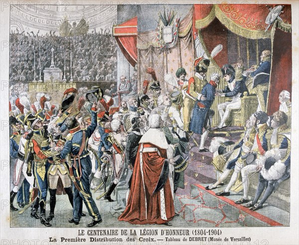 'The First Distribution of Crosses of the Legion of Honour', 1804 (1904). Artist: Unknown