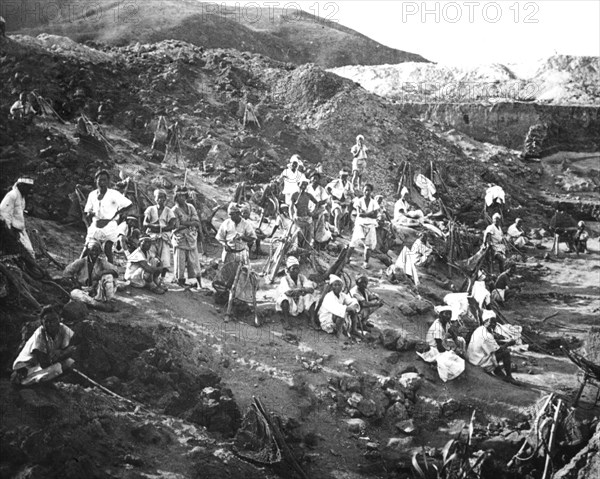 Gold mine, Korea, c1900. Artist: Unknown