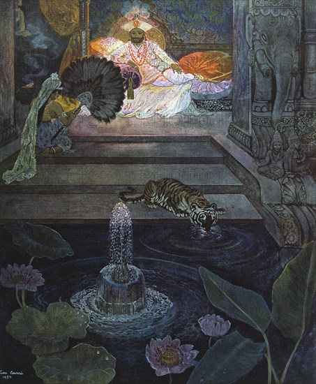 'Au Jardin des Gemmes', 1924. Artist: Leon Carre