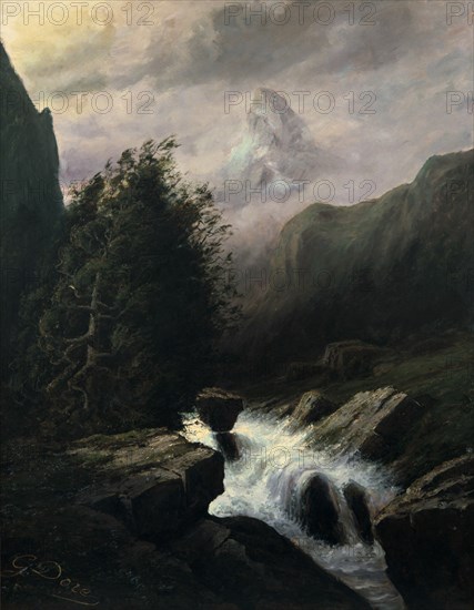 'Storm on the Cervin Mountain', 19th century.  Artist: Gustave Doré