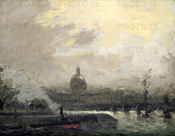 'The Seine, Conti Quay', c19th Century. Artist: Frank Myers Boggs