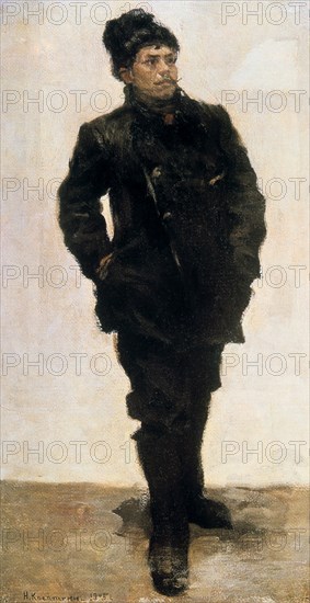 'Militant Workman', 1905. Artist: Nikolai Alekseevich Kasatkin