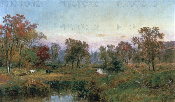 'Hastings-on-Hudson', 1885 Artist: Jasper Francis Cropsey