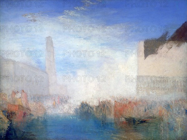 'Venice, the Piazzetta with the Ceremony of the Doge Marrying the Sea', c1835. Artist: JMW Turner