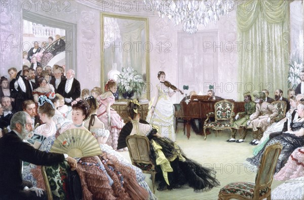 'Hush!', (The Concert), c1875. Artist: James Tissot