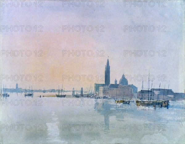 'San Giorgio Maggiore from the Dogana', 1819.  Artist: JMW Turner