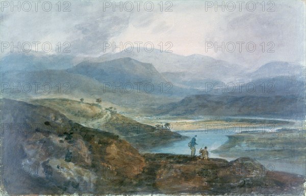 'Lake, Scotland', 1801-1802.  Artist: JMW Turner