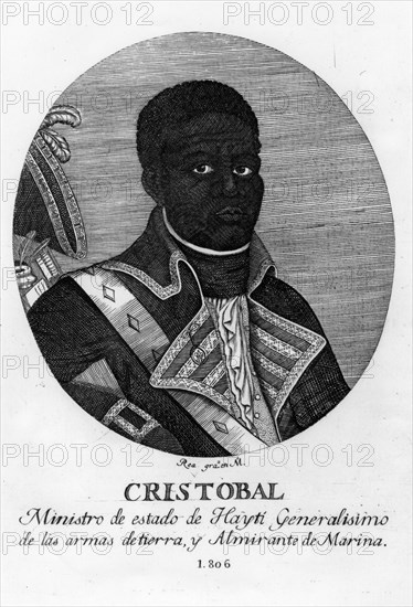 Henri Christophe, King of Haiti, 1806.  Artist: Rea