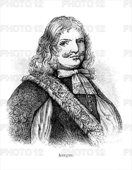 Henry Morgan, 17th century Welsh buccaneer, (1873). Artist: Unknown