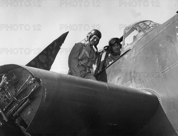 French aviation personnel being trained at the naval air station, Quonset, Rhode Island, USA, 1951. Artist: Unknown