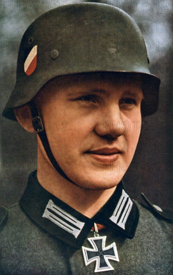 First German soldier to receive the Knight's Cross, 1941.  Artist: Umbo