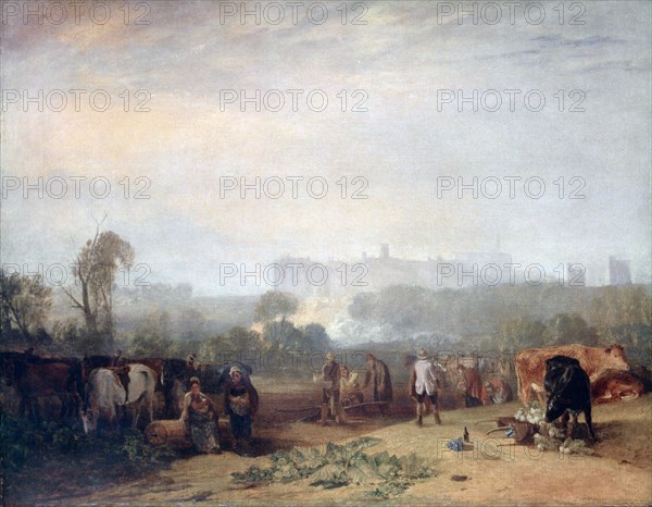 'Ploughing up Turnips, near Slough', (`Windsor'), c1809. Artist: JMW Turner