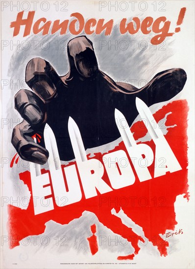 German anti-communist propaganda poster, c1939-c1945. Artist: Erik