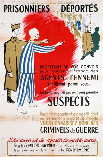 French Ministry of War poster, c1945-1946.  Artist: Chaix