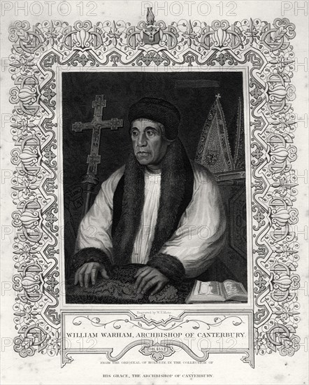 'William Warham, Archbishop of Canterbury', 19th century. Artist: WT Mote