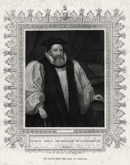 'George Abbot, Archbishop of Canterbury', 19th century. Artist: WT Mote