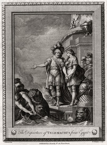 'The Departure of Telemachus from Egypt', 1775. Artist: W Walker