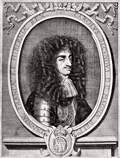 'Charles II, King of Great Britain and Ireland', 19th century. Artist: William Sherwin