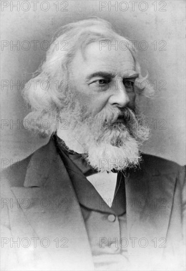 Henry Wadsworth Longfellow, American poet and teacher, late 19th century. Artist: Unknown