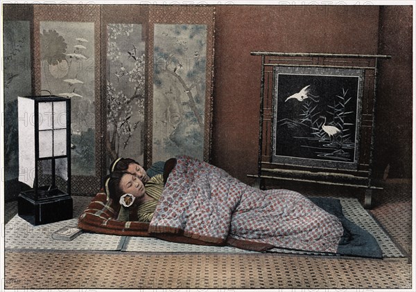 'A Bedroom in Japan', c1890. Artist: Charles Gillot