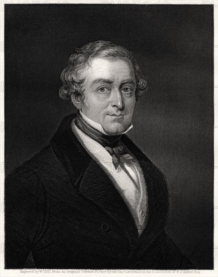 Sir Robert Peel, British Prime Minister, 19th century. Artist: W Holl