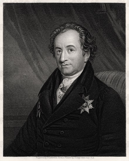 Johann Wolfgang von Goethe, German poet, dramatist and scientist, 19th century. Artist: James Posselwhite