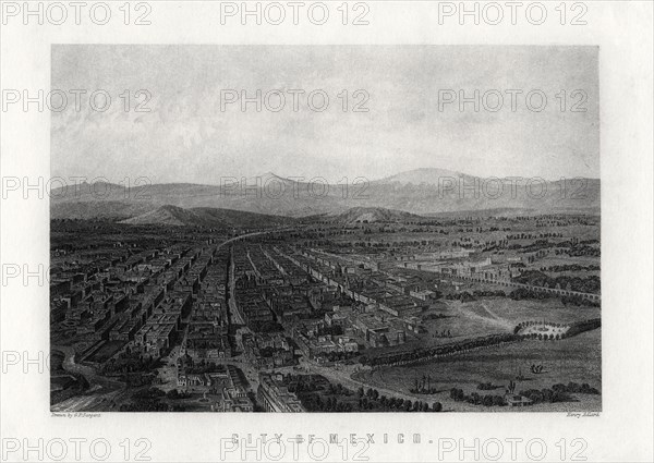 'City of Mexico', 1883. Artist: Henry Adlard