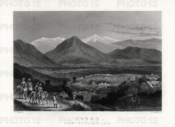 'Cabul, from the Bala Hissar', 1883. Artist: J Stephenson