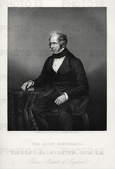 Henry John Temple, 3rd Viscount Palmerston, British statesman, c1880. Artist: DJ Pound