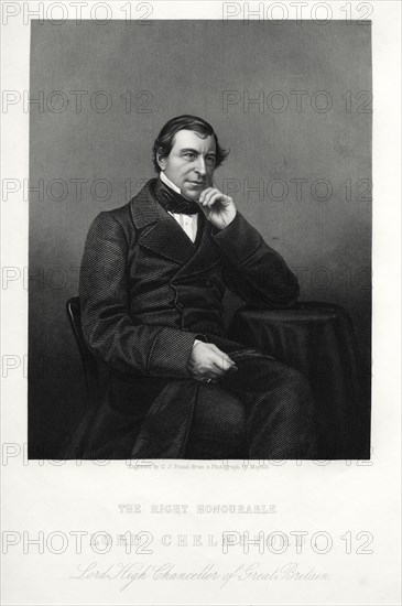 Frederic Thesiger, 1st Baron Chelmsford, English jurist and politician, c1880.Artist: DJ Pound