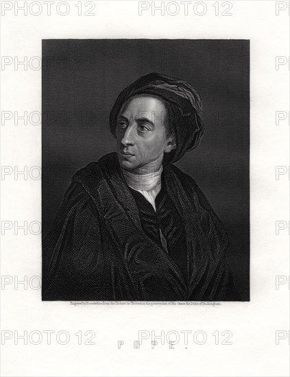 Alexander Pope, English poet, 19th century. Artist: Posselwhite