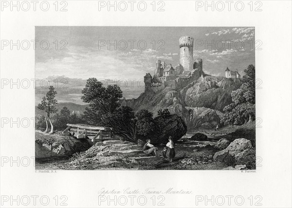 Eppstein Castle, Taunus mountains, Germany, 19th century. Artist: W Forrest