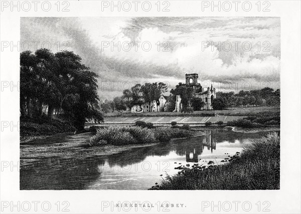 Kirkstall Abbey, Leeds, Yorkshire, 1896. Artist: Unknown