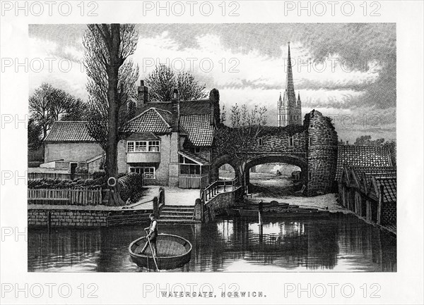Watergate, Norwich, 1896. Artist: Unknown