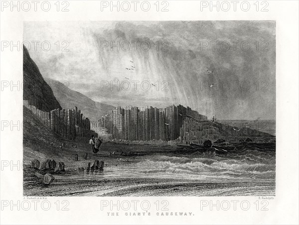 The Giant's Causeway, County Antrim, Northern Ireland, 1884. Artist: Edward Radclyffe