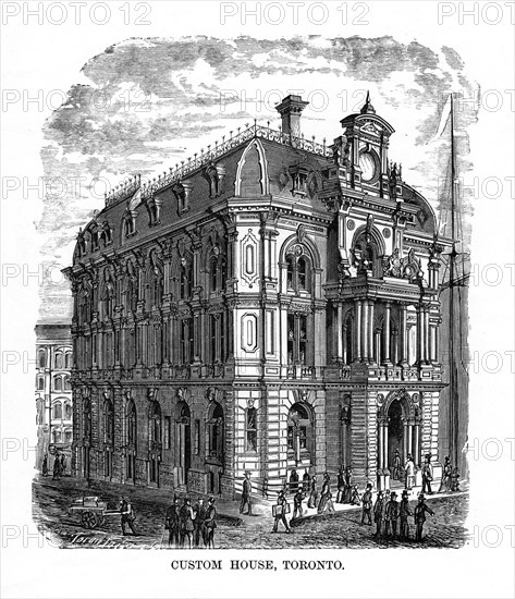 Custom House, Toronto, Ontario, Canada, 19th century. Artist: Unknown