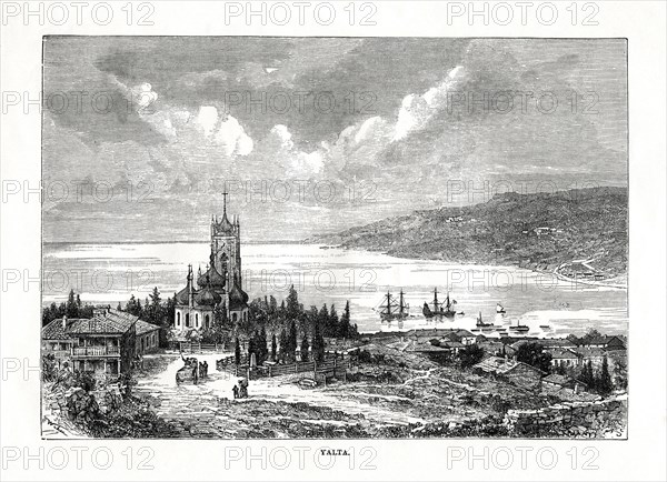 Yalta, southern Ukraine, 1879.Artist: C Laplante