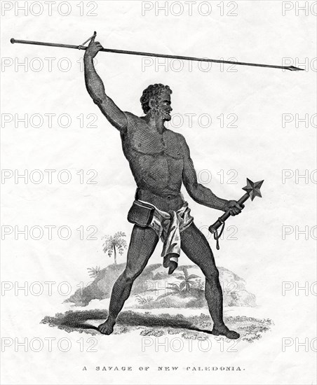 'A Savage of New Caledonia', southwest Pacific, 19th century. Artist: Unknown